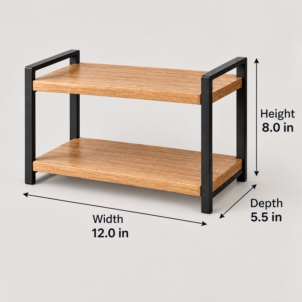 Cloverlen spice rack 2 — dimensions