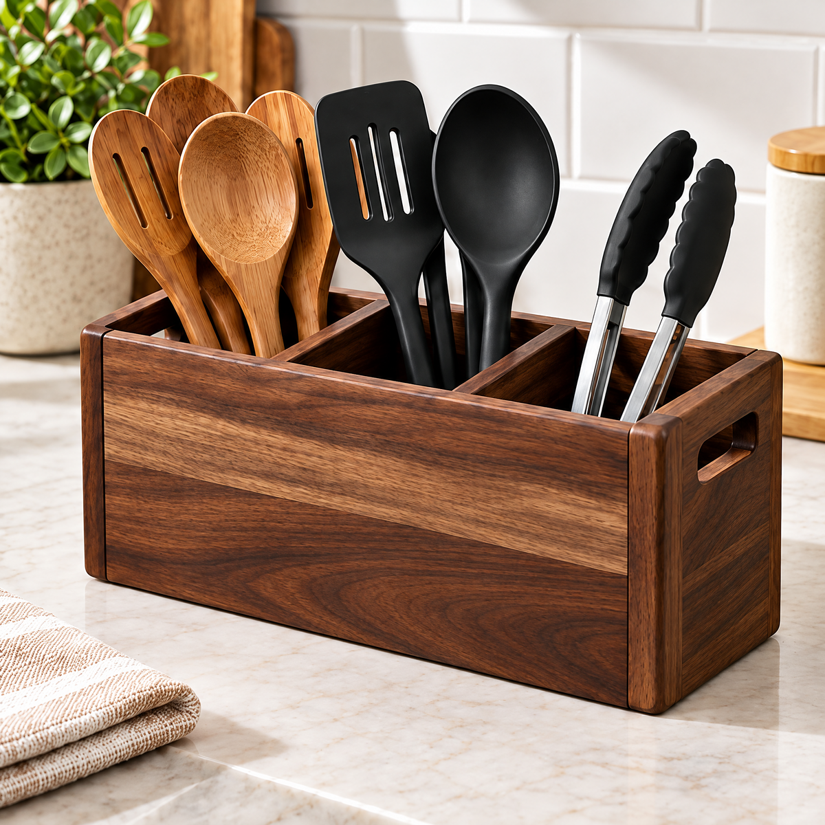 Cloverlen utensil holder 1 — utensil arrangement