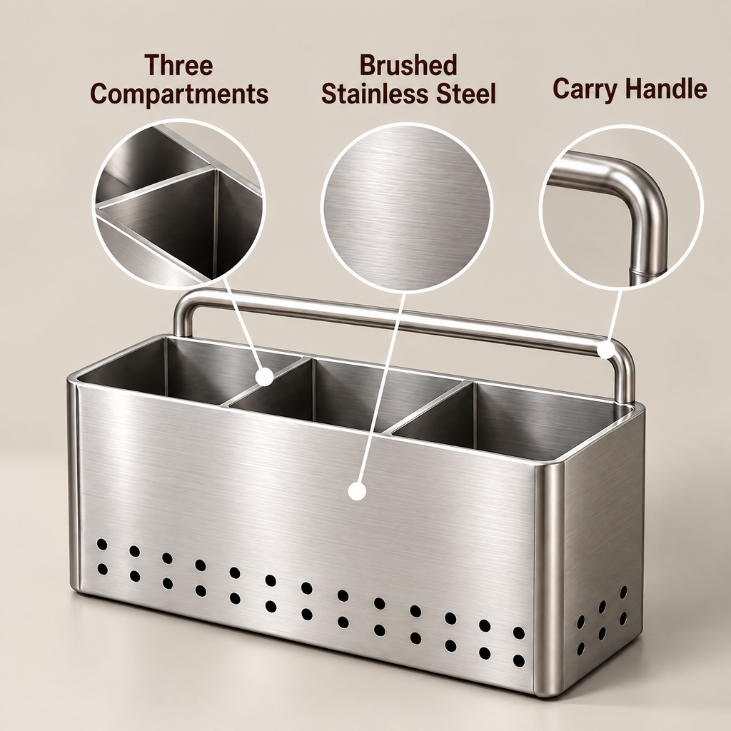 Cloverlen utensil holder 4 — design details