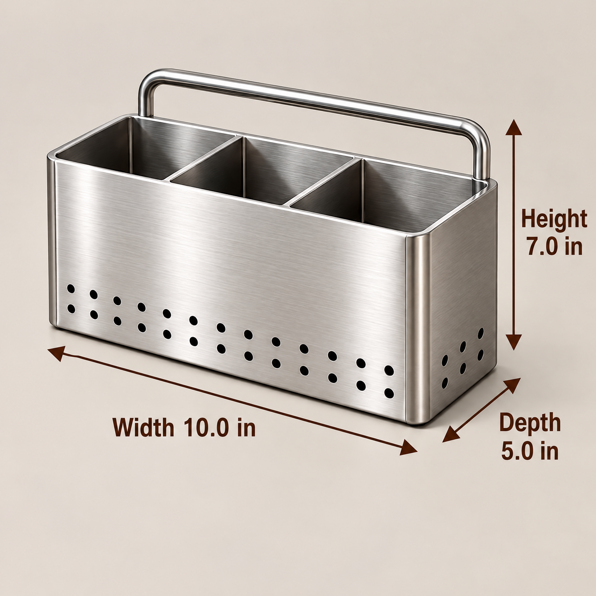 Cloverlen utensil holder 4 — dimensions