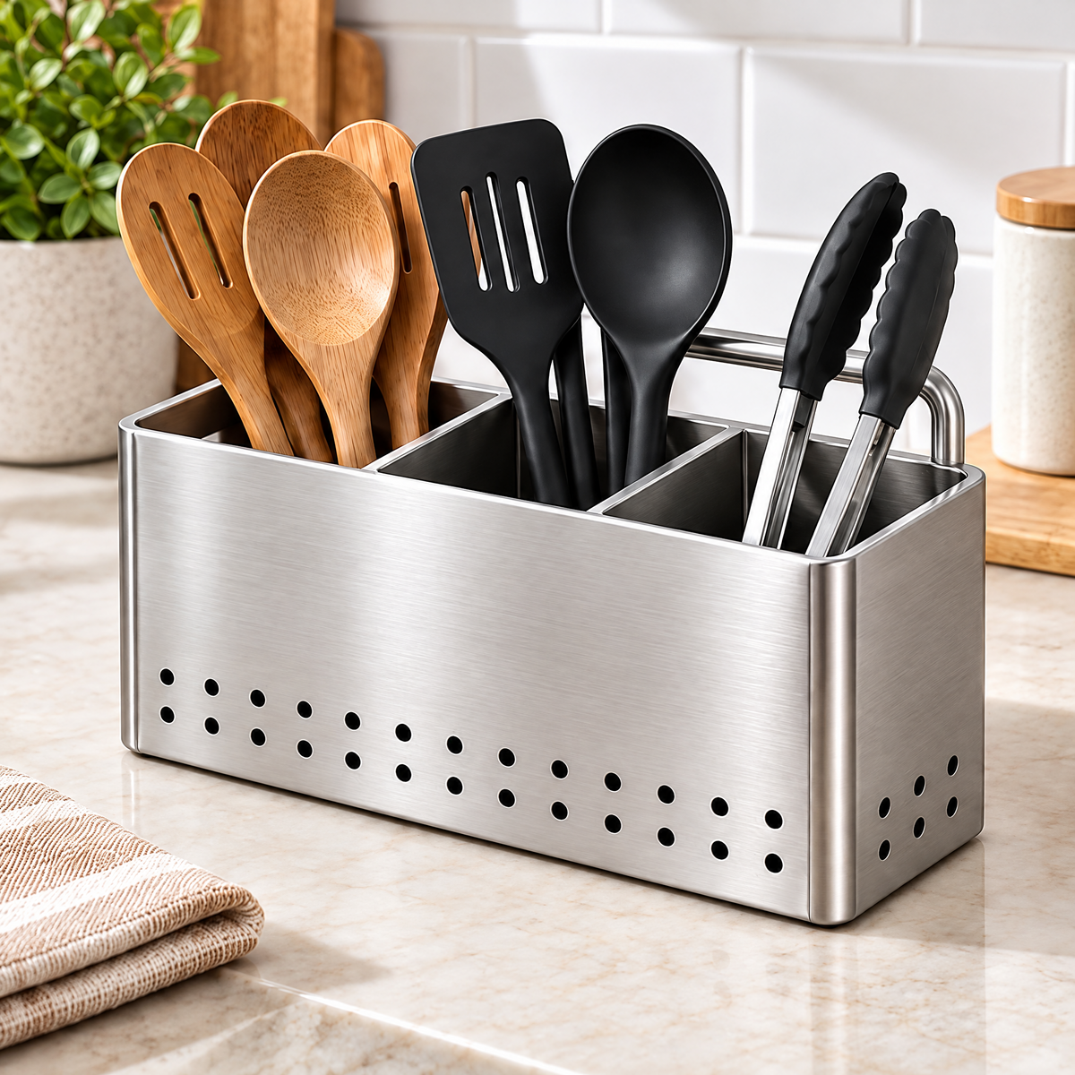 Cloverlen utensil holder 4 — utensil arrangement